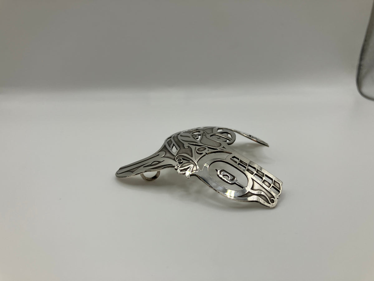 Killer Whale Sterling Silver Pendant entitled "Everything depends on Everything else"