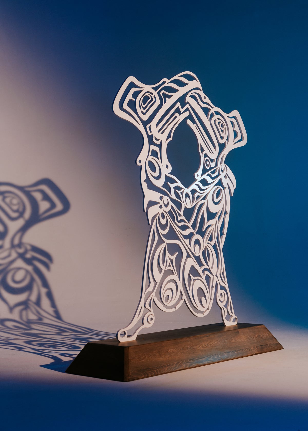 Monumental Aluminum Sculpture - Eagle and Raven Transformation