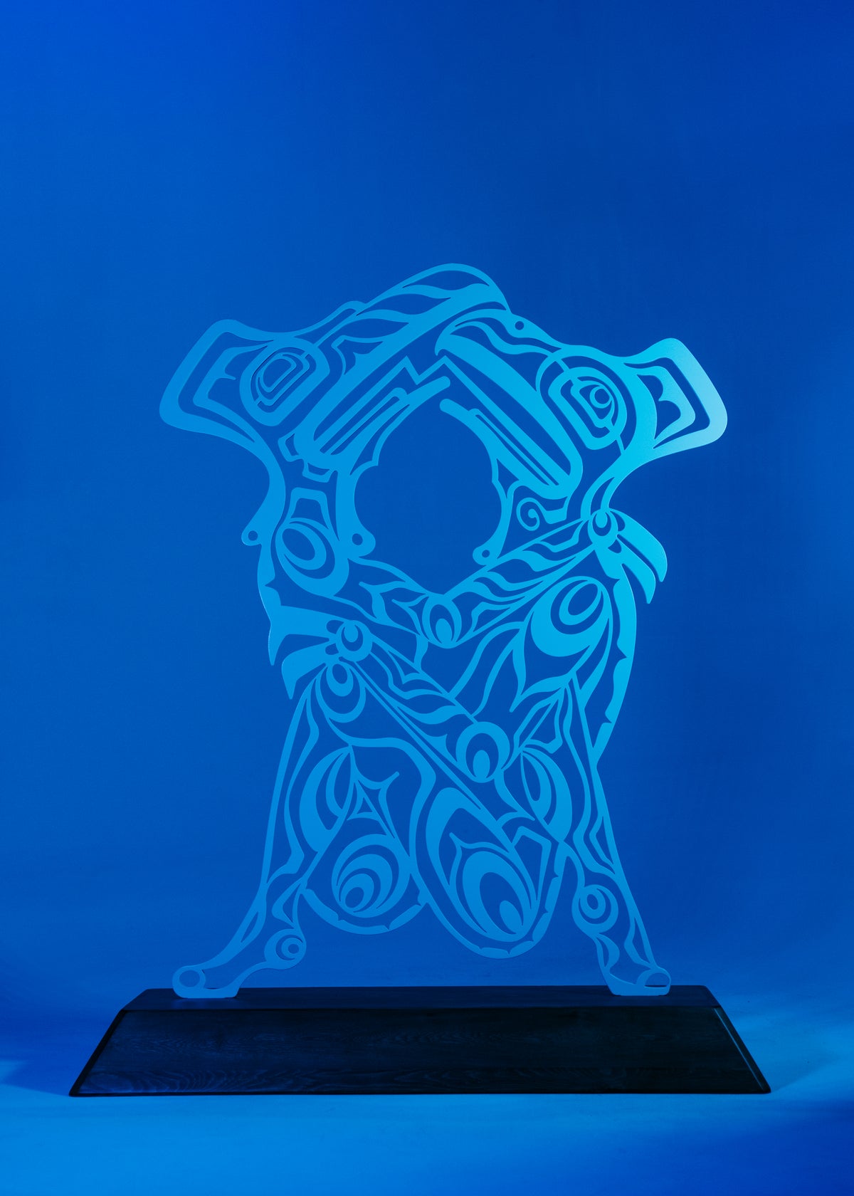 Monumental Aluminum Sculpture - Eagle and Raven Transformation