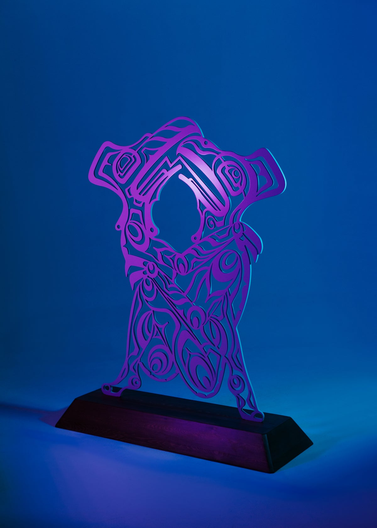 Monumental Aluminum Sculpture - Eagle and Raven Transformation