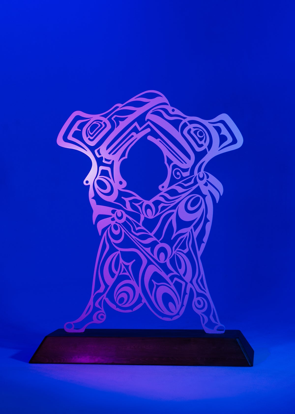 Monumental Aluminum Sculpture - Eagle and Raven Transformation