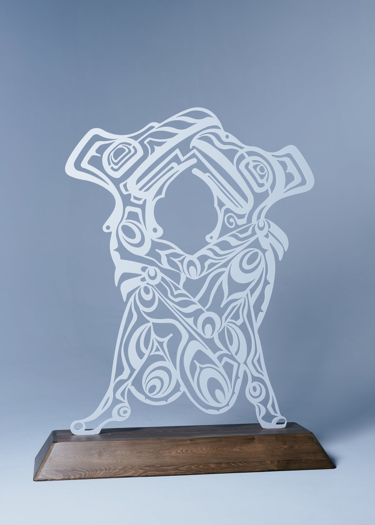 Monumental Aluminum Sculpture - Eagle and Raven Transformation